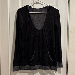 Maurices Charcoal and Black Knit Top